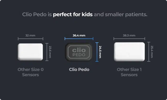 Clio Pedo is sized perfectly for kids and smaller patients.